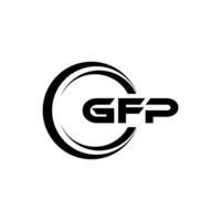 gfp logotyp design, inspiration för en unik identitet. modern elegans och kreativ design. vattenmärke din Framgång med de slående detta logotyp. vektor