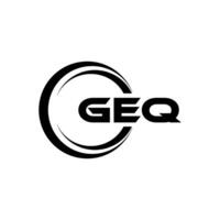 geq Logo Design, Inspiration zum ein einzigartig Identität. modern Eleganz und kreativ Design. Wasserzeichen Ihre Erfolg mit das auffällig diese Logo. vektor