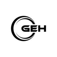 geh Logo Design, Inspiration zum ein einzigartig Identität. modern Eleganz und kreativ Design. Wasserzeichen Ihre Erfolg mit das auffällig diese Logo. vektor