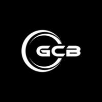 gcb logotyp design, inspiration för en unik identitet. modern elegans och kreativ design. vattenmärke din Framgång med de slående detta logotyp. vektor