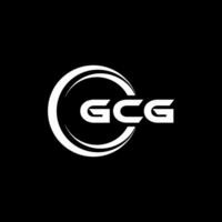 gcg logotyp design, inspiration för en unik identitet. modern elegans och kreativ design. vattenmärke din Framgång med de slående detta logotyp. vektor