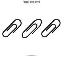 Papier Clip Symbole, Vektor Illustration.