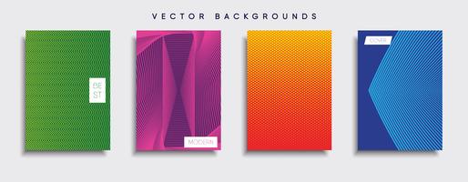 Minimale Vector-Cover-Designs. Zukünftige Plakatschablone vektor