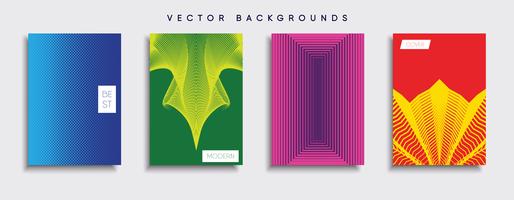 Minimale Vector-Cover-Designs. Zukünftige Plakatschablone vektor