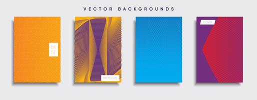 Minimale Vector-Cover-Designs. Zukünftige Plakatschablone vektor