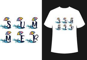 sommar t-shirt design vektor