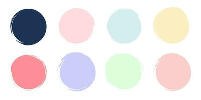 vattenfärg cirkel markera för social media berättelser. eleganta design element för skönhet butik, bloggare och social sida cover.vector. vektor