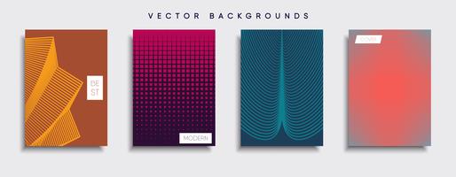 Minimale Vector-Cover-Designs. Zukünftige Plakatschablone vektor