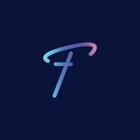 Vektor Brief f Logo Symbol Design Vorlage Elemente