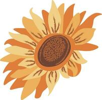 Vektor Blumen- Komposition mit Sonnenblume