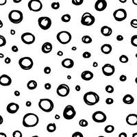 en svart och vit mönster med cirklar vektor