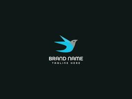 Vogel Brief Geschäft Logo Design vektor