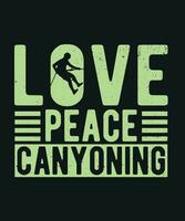 kärlek fred canyoning vektor
