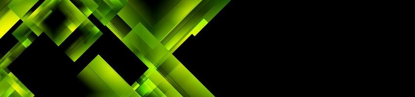 glansig grön kvadrater abstrakt geometrisk bakgrund vektor