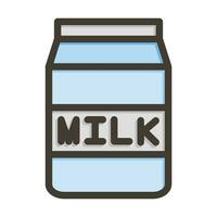 Milch Vektor dick Linie gefüllt Farben Symbol zum persönlich und kommerziell verwenden.