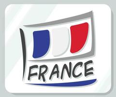Frankreich Grafik Stolz Flagge Symbol vektor