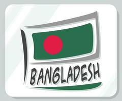 Bangladesch Grafik Stolz Flagge Symbol vektor