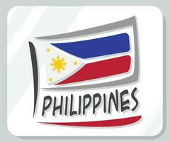 Philippinen Grafik Stolz Flagge Symbol vektor