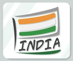 Indien grafisk stolthet flagga ikon vektor