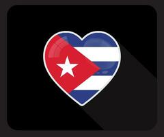 Kuba Liebe Stolz Flagge Symbol vektor