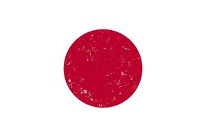 japan flagga grunge bedrövad stil vektor