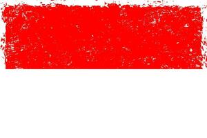 Indonesien Flagge Grunge betrübt Stil vektor