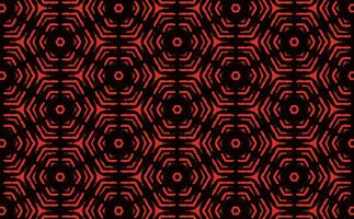 grunge sexhörning röd mönster vektor
