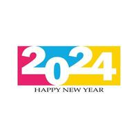 2024 Logo Neu Jahr vektor