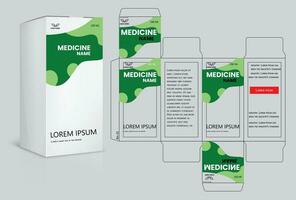 pMedizin Paket Box Design. Gesundheitswesen Medizin Box Paket kreativ Design. Medizin Box Vektor design.print