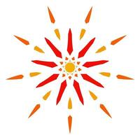 das Sonne Symbol Symbol global Erwärmen Vektor Bild