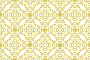 orientalisch Muster. Weiß und Gold Hintergrund mit Arabisch Ornament. Muster, Hintergrund und Hintergrund zum Ihre Design. Textil- Ornament. Vektor Illustration.