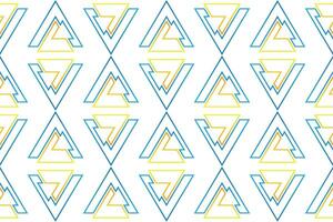 geometrisk sömlös mönster. uppsättning av ljus blå och gul bakgrund med modern minimal form. elegant abstrakt geometrisk texturer. vektor