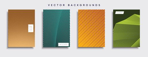 Minimale Vector-Cover-Designs. Zukünftige Plakatschablone vektor