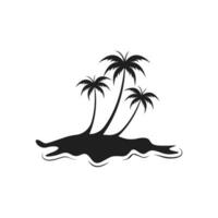 Palme Sommer Logo Vorlage vektor