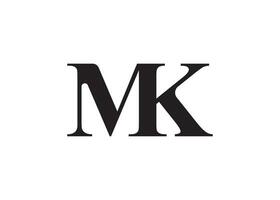 logotyp design till mk vektor