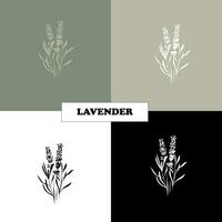 Lavendel zum duftend Kerzen, Lavendel Parfüm, Logo vektor