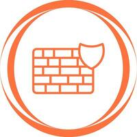 Firewall-Vektor-Symbol vektor