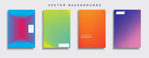 Minimale Vector-Cover-Designs. Zukünftige Plakatschablone vektor