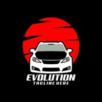 Automobil Sport Auto Evolution Änderung Logo Design Vektor