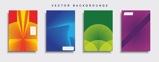 Minimale Vector-Cover-Designs. Zukünftige Plakatschablone. vektor