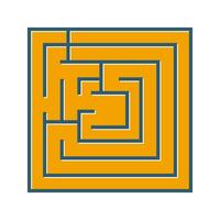 Labyrinth-Vektor-Symbol vektor