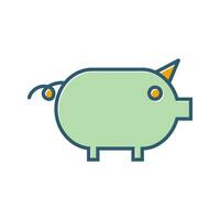 Piggy-Vektor-Symbol vektor