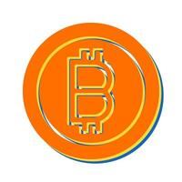 Bitcoin-Vektorsymbol vektor