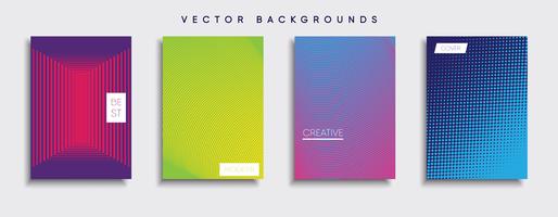 Minimale Vector-Cover-Designs. Zukünftige Plakatschablone vektor