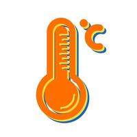 Thermometer-Vektor-Symbol vektor