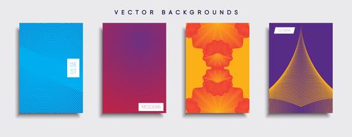 Minimale Vector-Cover-Designs. Zukünftige Plakatschablone. vektor