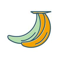 Bananen-Vektor-Symbol vektor