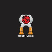 co2 Emission Logo Vektor