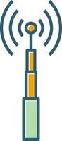 Vektorsymbol für Telekommunikationsturm vektor