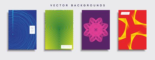 Minimale Vector-Cover-Designs. Zukünftige Plakatschablone. vektor